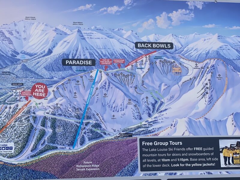 Richardson's Ridge opening day in Lake Louise. Image © PlanetSKI